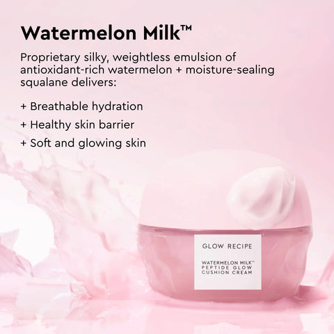 Watermelon Milk Peptide Cushion Cream Refillable Moisturizer